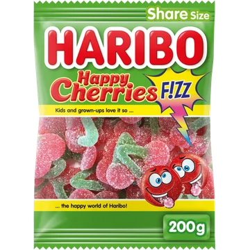 Haribo Happy Cherries F!ZZ 200 g