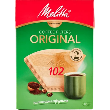 Melitta Original koffiefilters 102 Bruin 80 stuks