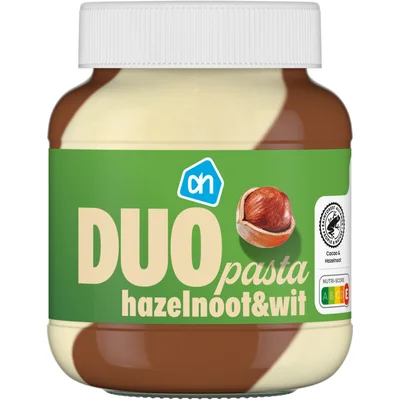 AH Duopasta hazelnoot wit