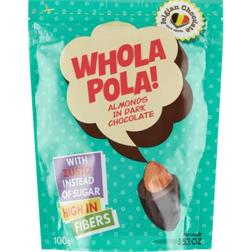 Whola Pola! Almonds in Dark Chocolate 100 g