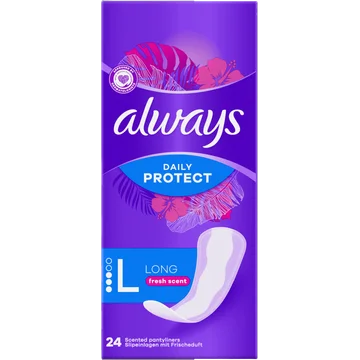 Always Daily ProtectIn legkruisjes Long met Frisse Geur 24 Stuks