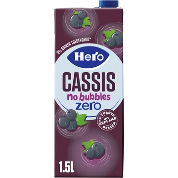 Hero Cassis No Bubbles Zero 1,5 L
