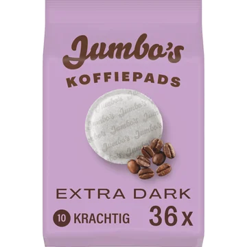 Jumbo's Koffiepads Extra Dark 36 Stuks
