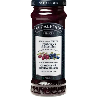St. Dalfour Vruchtenspread Cranberry Blauwe Bes
