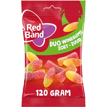 Red Band Duo Winegums Zoet - Zuur 120g