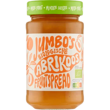 Jumbo's Biologische Abrikoos Fruitspread 250 g
