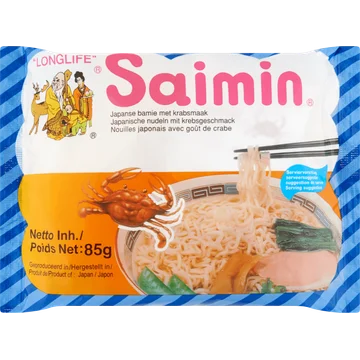 Saimin Japanse Bamie met Krabsmaak 85 g