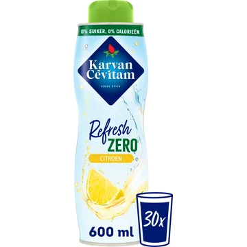 Karvan Cévitam Zero Citroen Siroop 600 ml