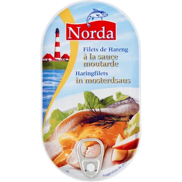 Norda Haringfilets in Mosterdsaus 200 g