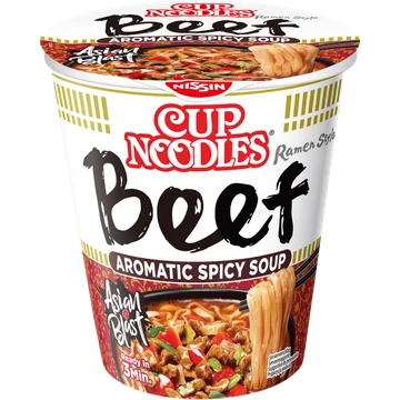 Nissin Cup Noodles 5 Spices Beef Aromatic Spicy Soup 64 g