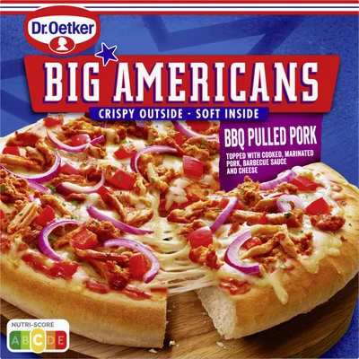 Dr. Oetker Big Americans pizza BBQ pulled pork