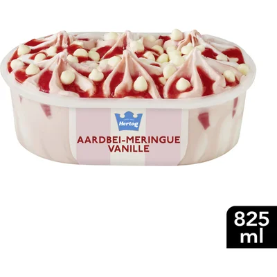 Hertog Ijssalon aardbei-meringue vanille