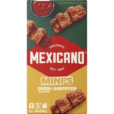 Mexicano Mini's oven & airfryer snacks