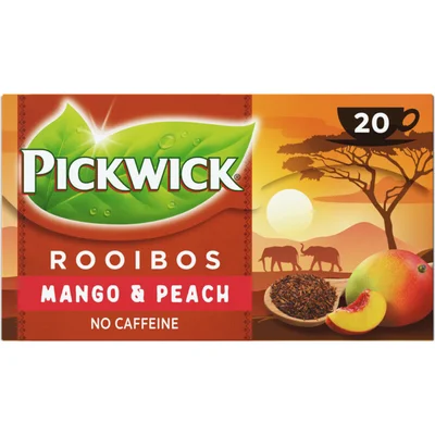 Pickwick Mango & perzik rooibos thee
