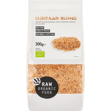 Raw Organic Food Lijnzaad Blond 300 g