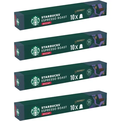Starbucks Nespresso decaf espresso roast cap 4-pck