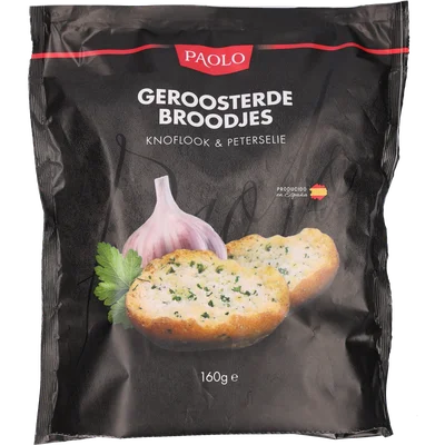 Paolo Geroosterde Broodjes Knoflook en Peterselie 160 g