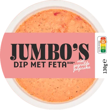 Jumbo's Dip Feta met Gegrilde Paprika 130 g