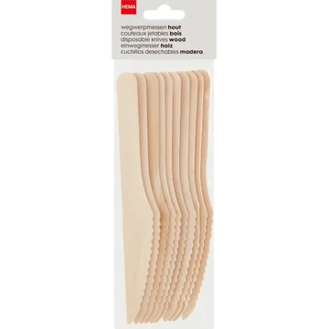 HEMA Messen Hout - 10 stuks