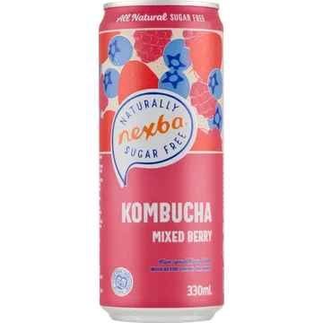 Nexba Kombucha Mixed Berry Blik 330 ML