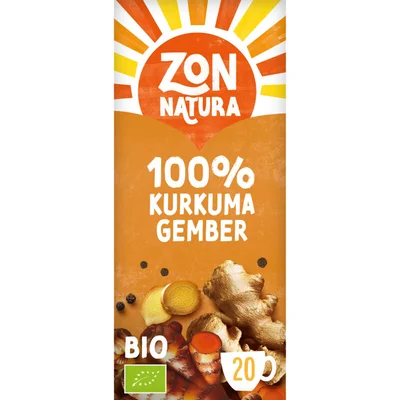 Zonnatura 100% kurkuma gember kruideninfusie