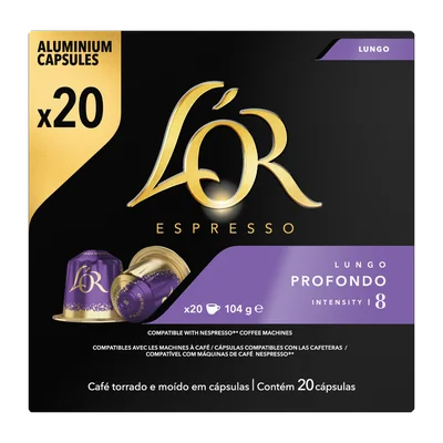 L'OR Lungo profondo capsules maxi pack
