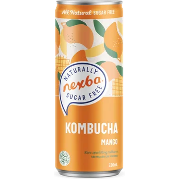 Nexba Kombucha Mango Blik 330 ML