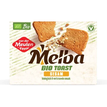 Van der Meulen Melba Biologische Toast Sesam 100 g