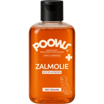 Poows 100% Zalmolie voor Honden 250 ml