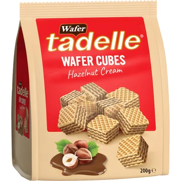 Tadelle Kubuswafel Hazelnoot 200g