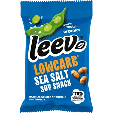 Leev® bio LOWCARB soy snack sea salt 45g