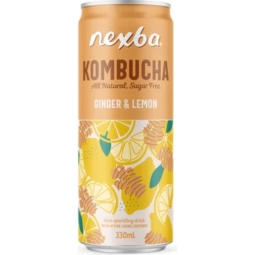 Nexba Ginger Lemon Kombucha 330ML