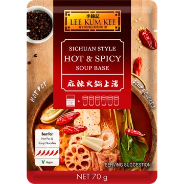 Lee Kum Kee Hot Pot Sichuan Style Hot & Spicy Soup base 70g
