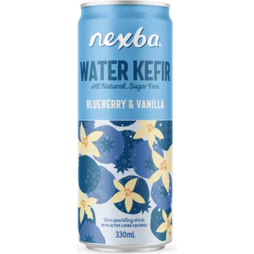 Nexba Water Kefir Blueberry & Vanilla 330ML