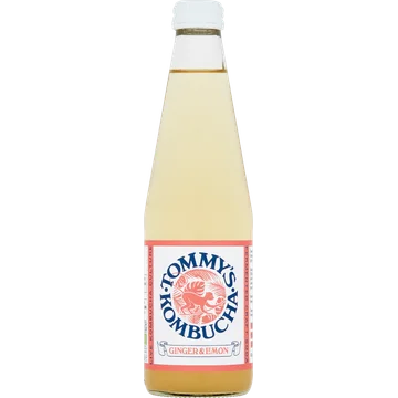 Tommy's Kombucha Ginger & Lemon 33 cl