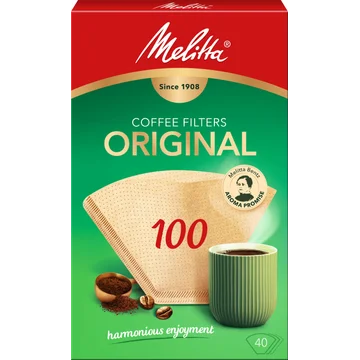 Melitta Original Koffiefilters 100 Bruin 40 stuks