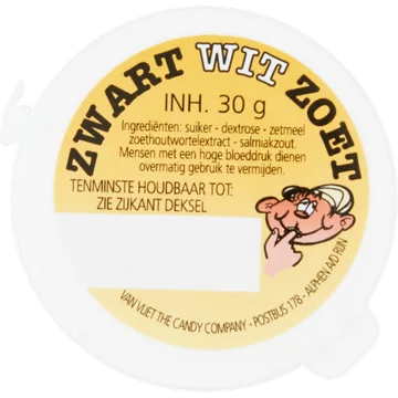 Zwart Wit Zoet 30 g