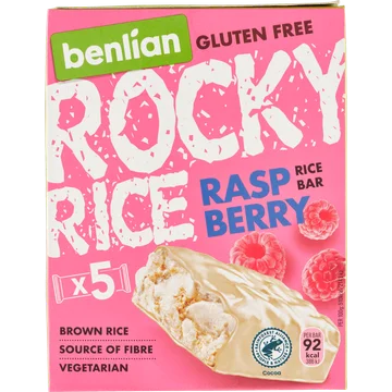 Rocky Rice Gluten Free Raspberry Rice Bar 5 x 18 g