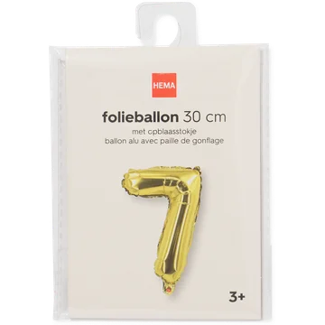 folieballon goud 7