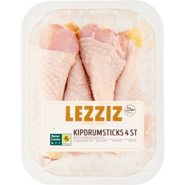 Lezziz Kipdrumsticks Halal 4 Stuks