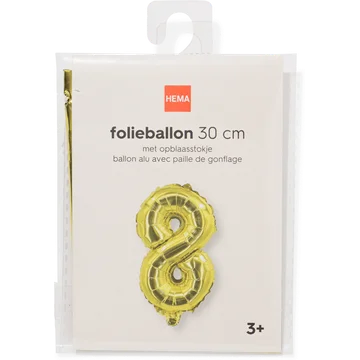 folieballon goud 8