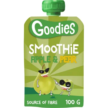 Goodies Knijpfruit Smoothie Appel & Peer 100 g
