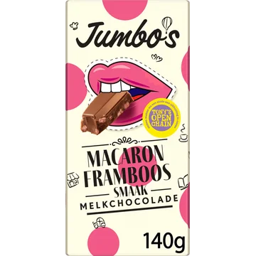 Jumbo's Melkchocolade Macaron Framboos Limited Edition 140 g