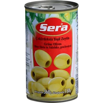 Sera Groene Olijven Zonder Pit 385ml