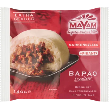 Mayam Varkensvlees Pikant Bapao Excellent 140 g
