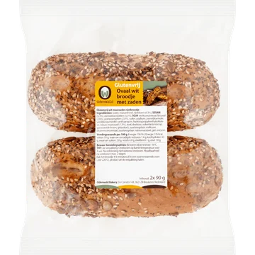 Odenwald Bakery Glutenvrij Ovaal Wit Broodje met Zaden 2 x 90 g