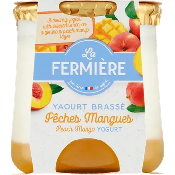 La Fermière Perzik Mango Yoghurt 160 g