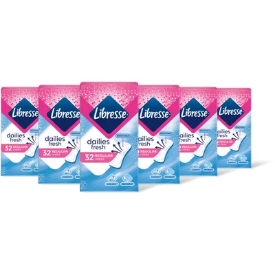 Libresse Dailies fresh regular inlegkruisjes 6pck