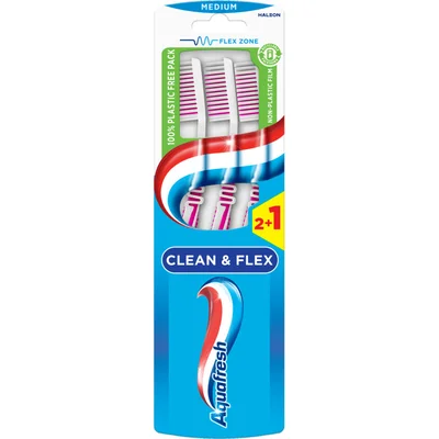 Aquafresh Clean & flex medium tandenborstel