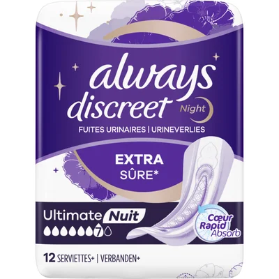 Always Discreet incontinentieverband night